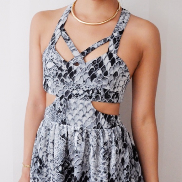 Stylestalker Python Cuts Maxi Dress - Picture 5 of 5